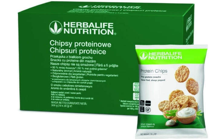 Chipsy Herbalife o smaku cebulowo-śmietanowym