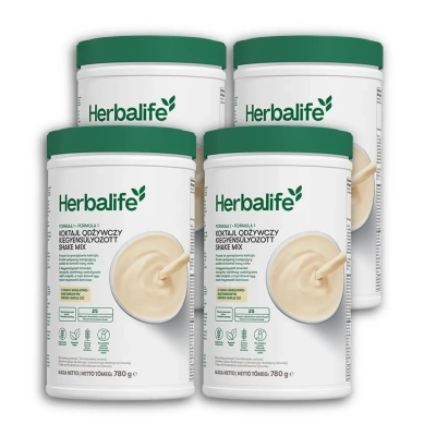 4x Koktajl Herbalife waniliowo-śmietankowy 780g 